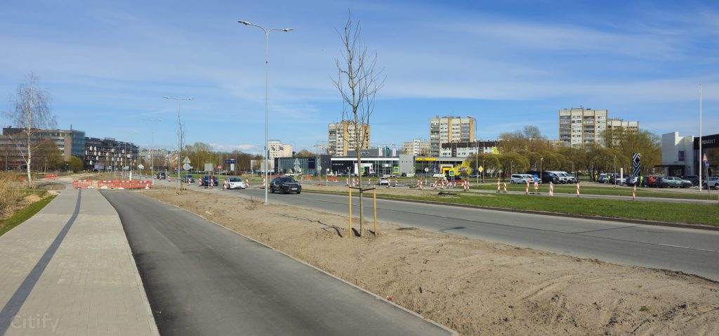 Krustojumu pārbūve Skanstes ielā - 1. kārtā - Skanstes un Zirņu ielas krustojuma pārbūve (Skanstes iela) - Ceļš - būvdarbu attēli