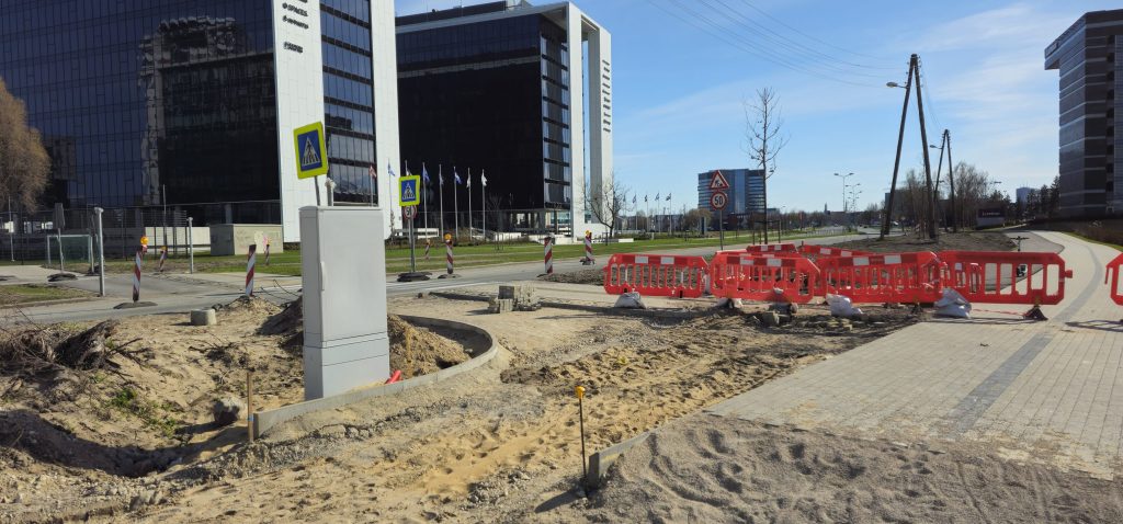 Krustojumu pārbūve Skanstes ielā - 2. kārtā - Jāņa Daliņa ielas un Skanstes ielas krustojuma pārbūve (Skanstes iela) - Ceļš - būvdarbu attēli