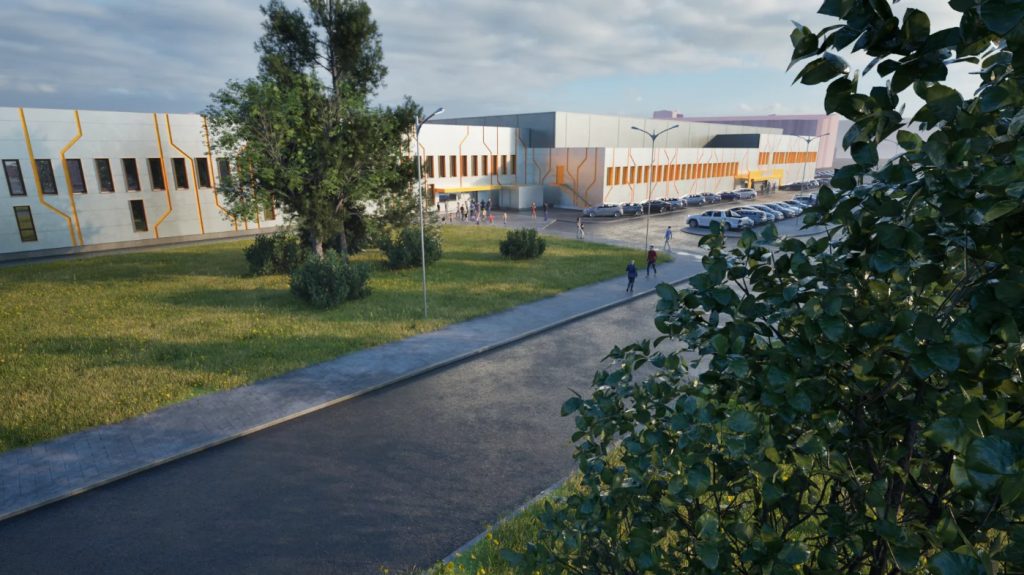 Haabersti jäähalli laiendus (Kaeravälja 8 / Haabersti 3) - Sports arena - visualization