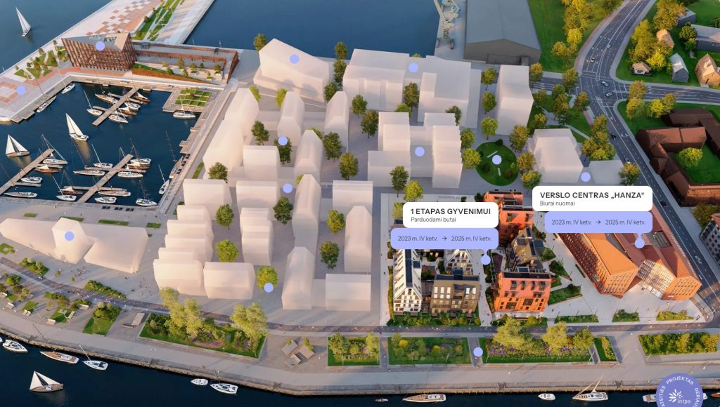 Memelio miestas (Naujoji Uosto g. 3) - Multi apartment, Office center - visualization