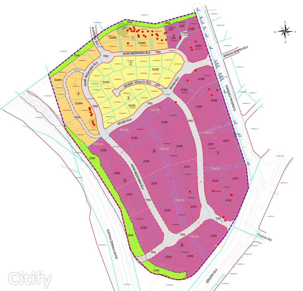 Mežaparka Rezidences teritorijas infrastruktūras izbūve - 1.kārta (Ķelnes iela) - Street - visualization