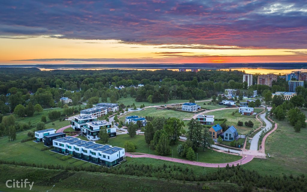 Mežaparka rezidences (Jaunā Mežaparka iela, Ķelnes iela, Georga Kūfalta iela) - Land plots - construction photos