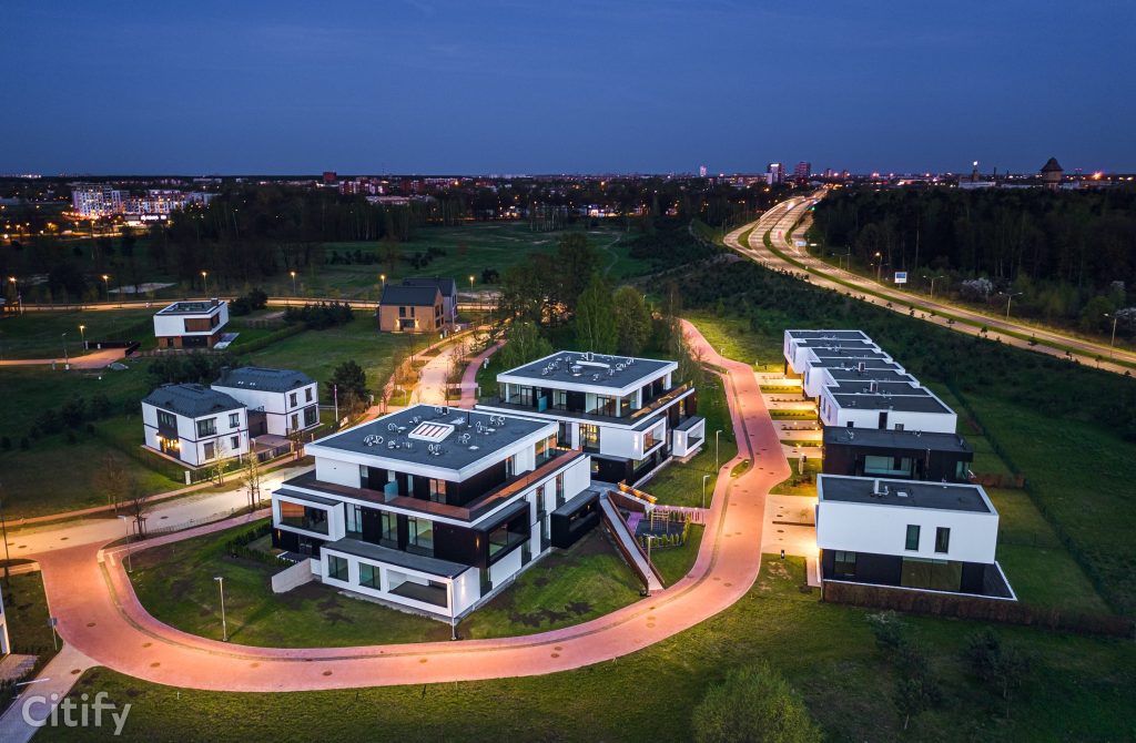 Mežaparka rezidences (Jaunā Mežaparka iela, Ķelnes iela, Georga Kūfalta iela) - Land plots - construction photos