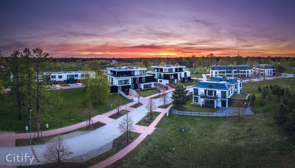 Mežaparka rezidences (Jaunā Mežaparka iela, Ķelnes iela, Georga Kūfalta iela) - Land plots - construction photos