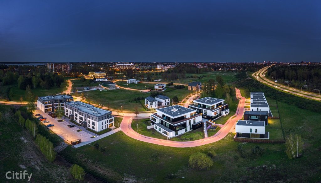 Mežaparka rezidences (Jaunā Mežaparka iela, Ķelnes iela, Georga Kūfalta iela) - Land plots - construction photos