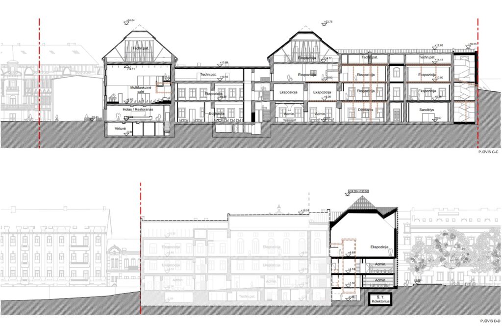 Radvilų rūmų rekonstrukcija (Vilniaus g. 24) - Museum - visualization