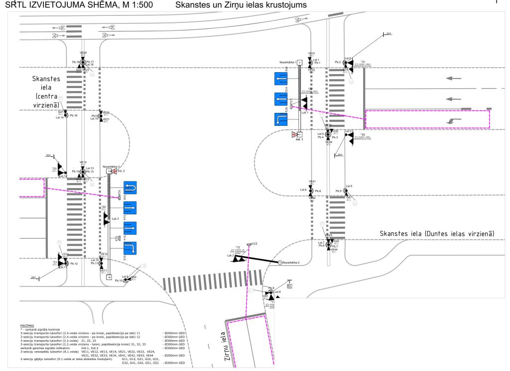 Krustojumu pārbūve Skanstes ielā - 1. kārtā - Skanstes un Zirņu ielas krustojuma pārbūve (Skanstes iela) - Road - visualization