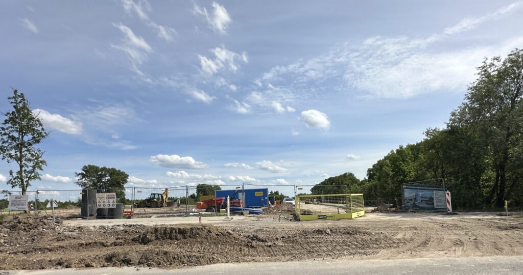 Liepų parkas 1 pastatas (Liepų g. 80) - Shopping center - construction photos