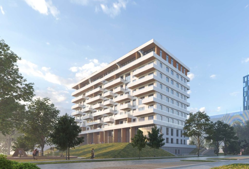 Wittenhof (Endla 73 / Metalli 2, 4 / Mineraali 3, 5 ) - Food services, Food store, Multi apartment, Non-food store, Office center, Parking facility - visualization