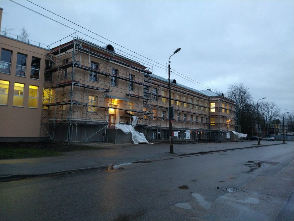 Valsts asinsdonoru centra ēkas energoefektivitātes paaugstināšana (Sēlpils iela 9) - Hospital - construction photos