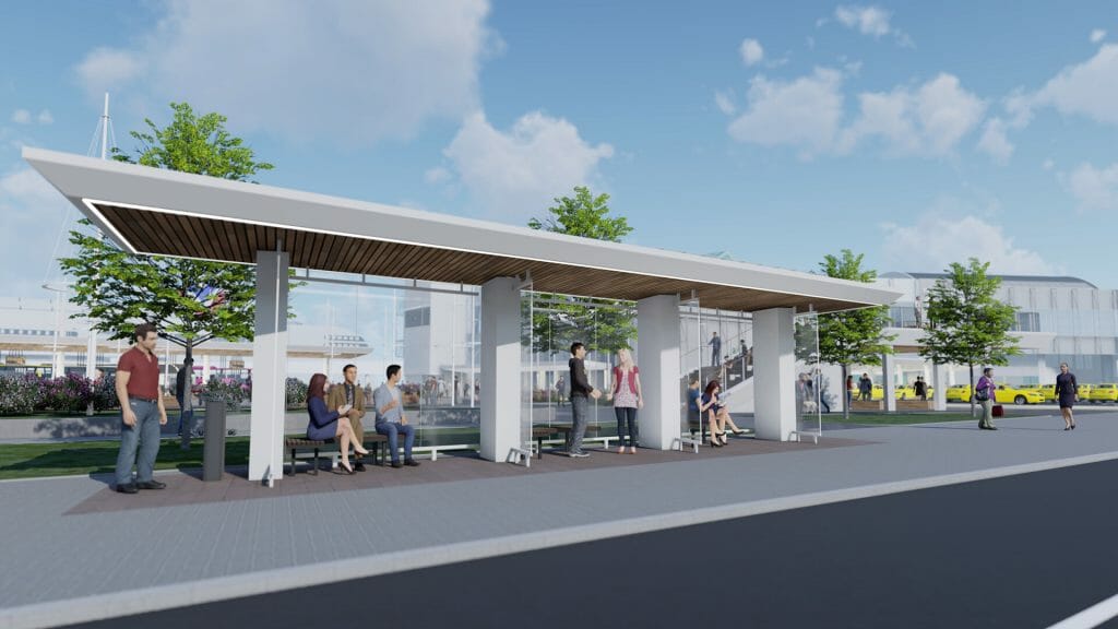 Vanasadama D-terminaliga piirnev välisruum (Logi 2, 4 / Lootsi 13, 14 / Sadama 21. 25 / Uus-Sadama 19) - Bike path, Street - visualization