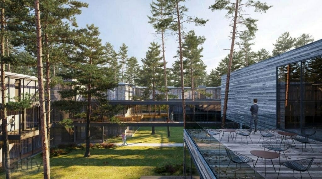 Kopų žuvėdra 3 etapas | Hilton Hotels & SPA | geoterminis SPA, restoranai, viešbutis (Girulių pl. 11) - Food services, Health center, Hotel, Multi apartment - visualization