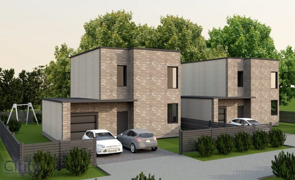 Kalnėnų oazė (Lyvių g. 14) - Row housing - visualization