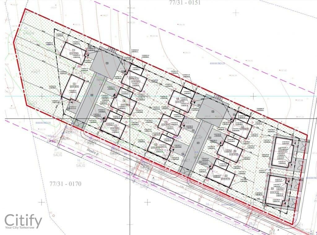 Kalnėnų oazė (Lyvių g. 14) - Row housing - visualization