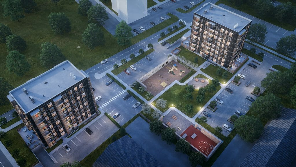 Paevälja hoovimajad (Lageloo 7, Paevälja pst 11) - Multi apartment - visualization