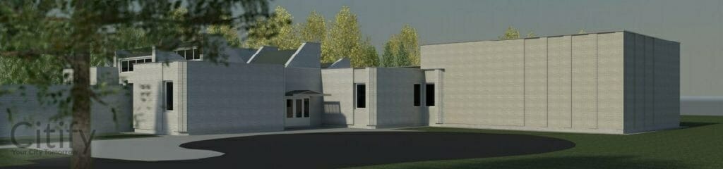 Klaipėdos universitetinė ligoninės Onkologijos skyriaus priestatas (Liepojos g. 49) - Hospital - visualization