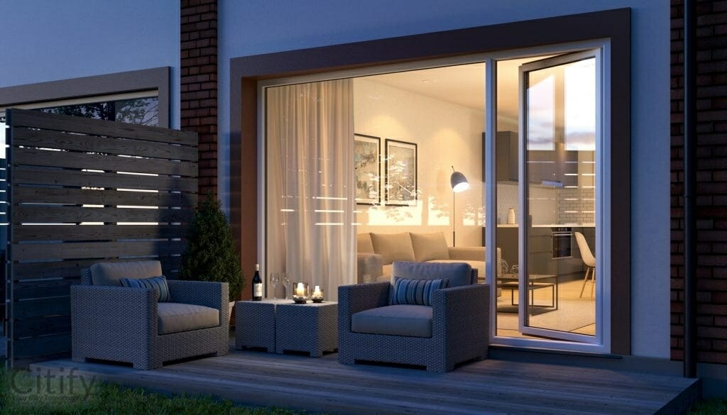 Naujoji Anglija 2.0 (Juodasis kel. 79N) - Row housing - visualization