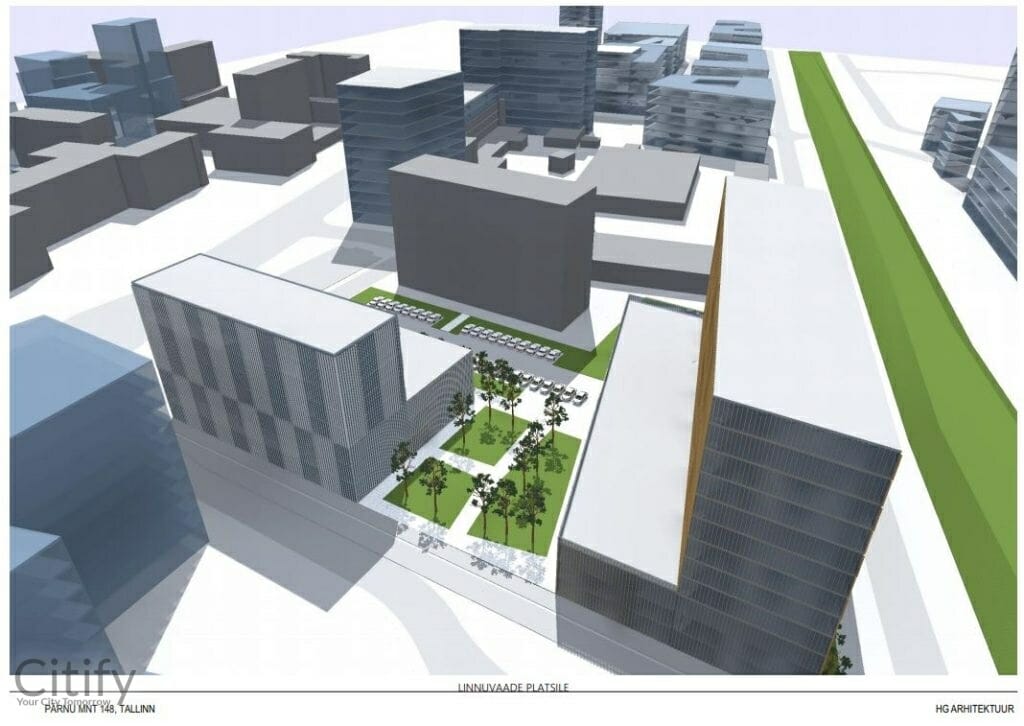 Pärnu mnt 148 (Pärnu mnt 148) - Office center - visualization