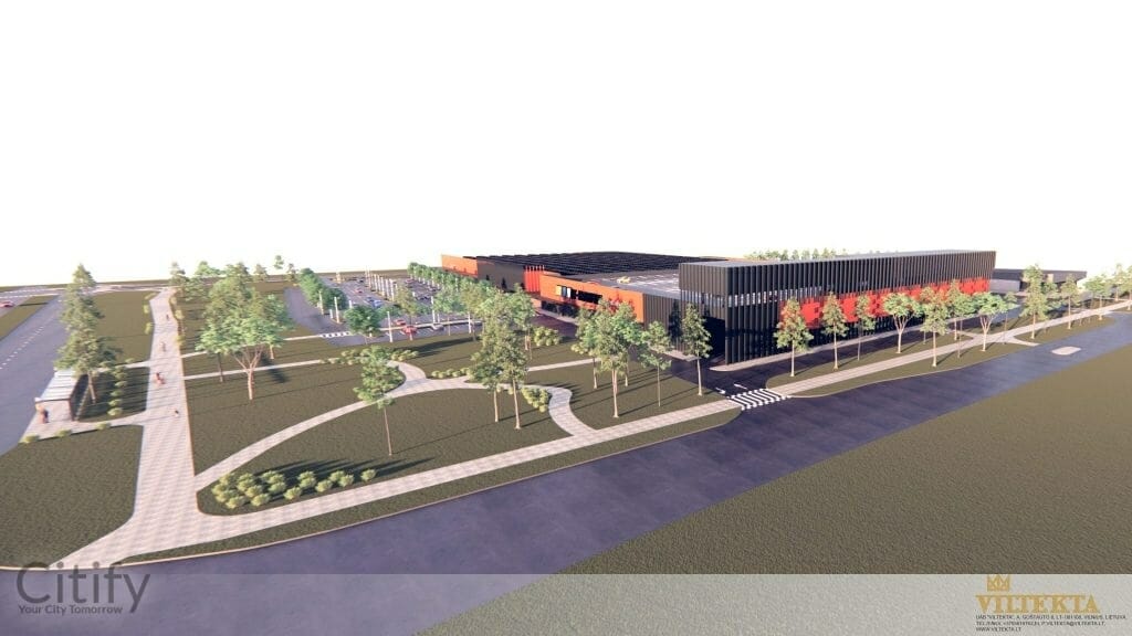 Punane 24 (Punane 24) - Office center, Shopping center - visualization