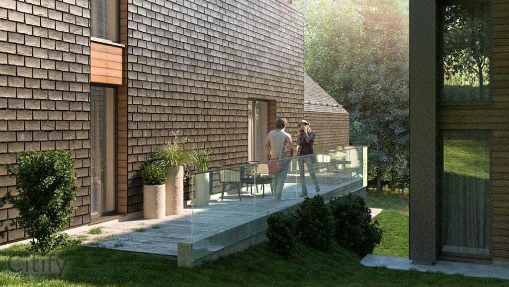 Pupojų g. 32, 34 (Pupojų g. 32, 34) - Private house community - visualization