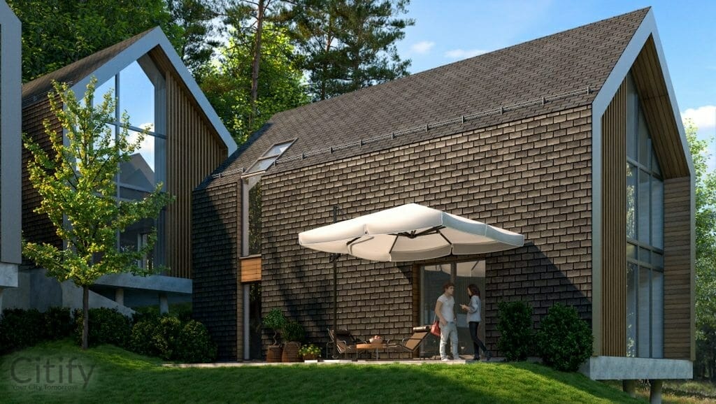 Pupojų g. 32, 34 (Pupojų g. 32, 34) - Private house community - visualization