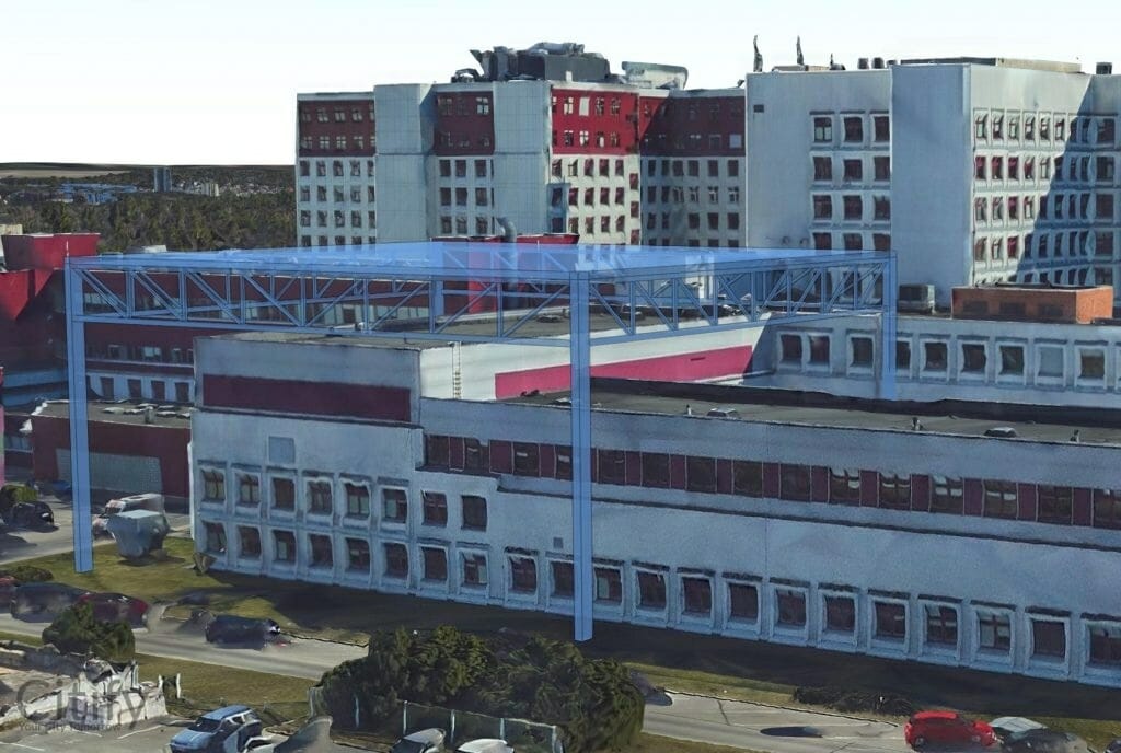 Santaros klinikų sraigtasparnių nusileidimo platforma (Santariškių g. 2) - Other commute - visualization