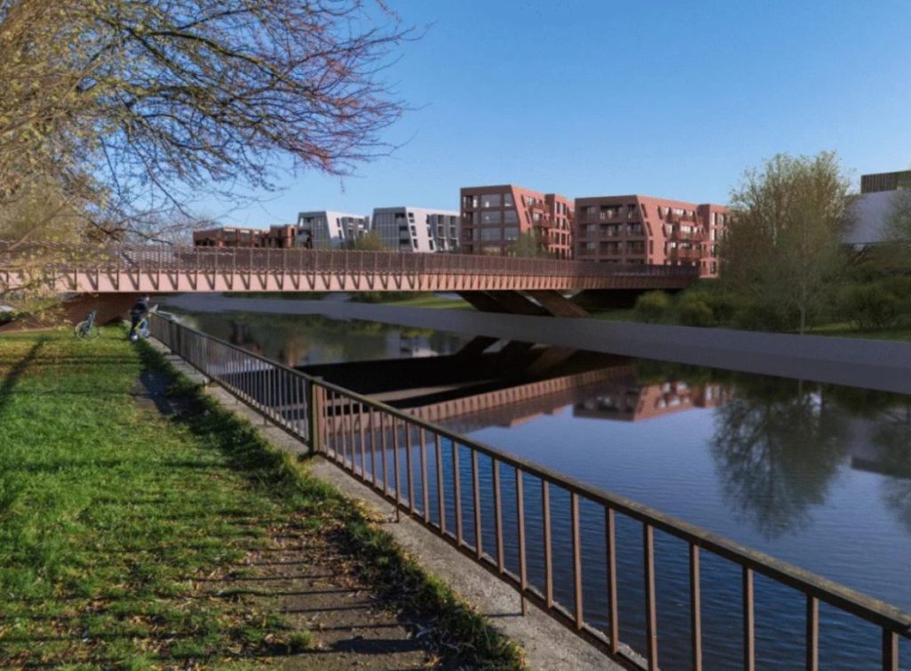 Bastionų tiltas (Danės g.) - Bridge - visualization