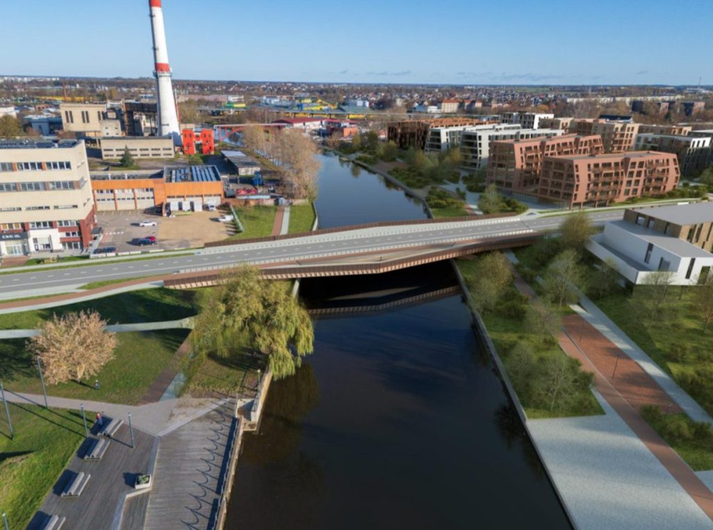 Bastionų tiltas (Danės g.) - Bridge - visualization