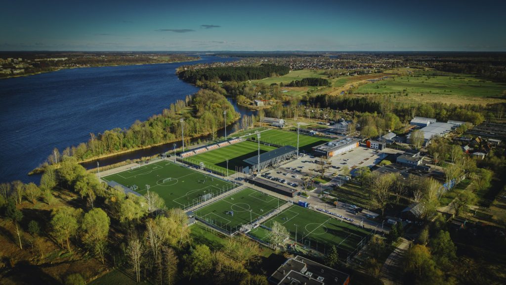 LNK Sporta parks (Lejupes iela 5) - Sporta laukums vai korti - būvdarbu attēli