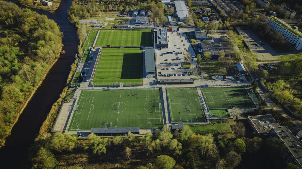 LNK Sporta parks (Lejupes iela 5) - Sporta laukums vai korti - būvdarbu attēli