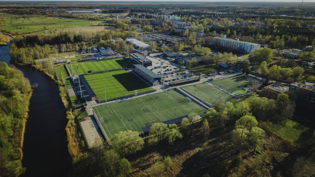 LNK Sporta parks (Lejupes iela 5) - Sporta laukums vai korti - būvdarbu attēli