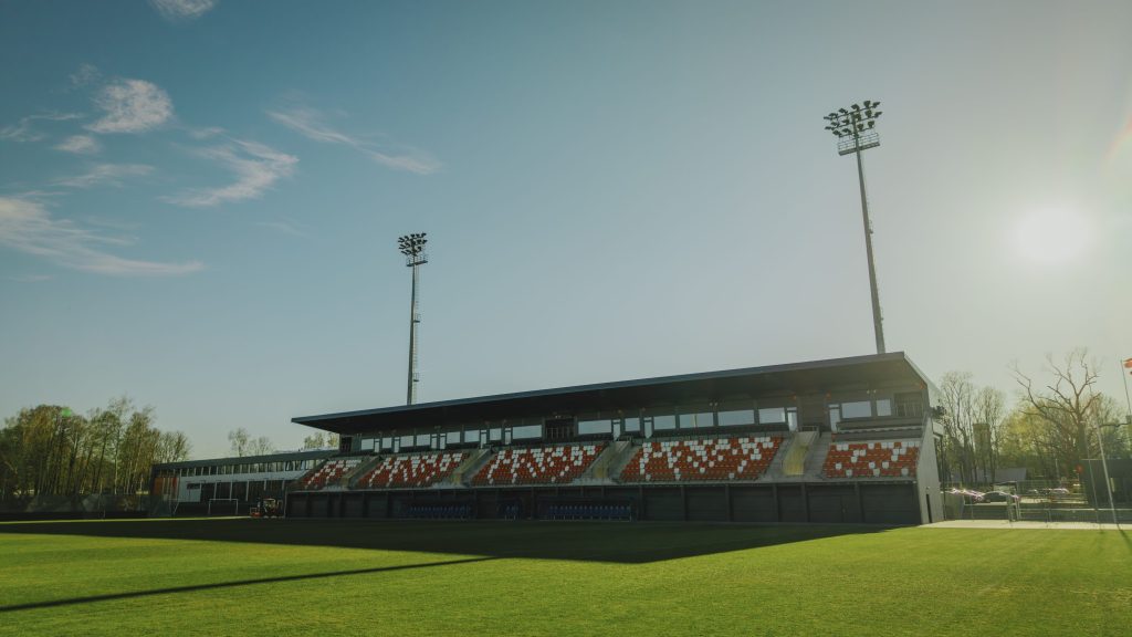 LNK Sporta parks (Lejupes iela 5) - Sporta laukums vai korti - būvdarbu attēli