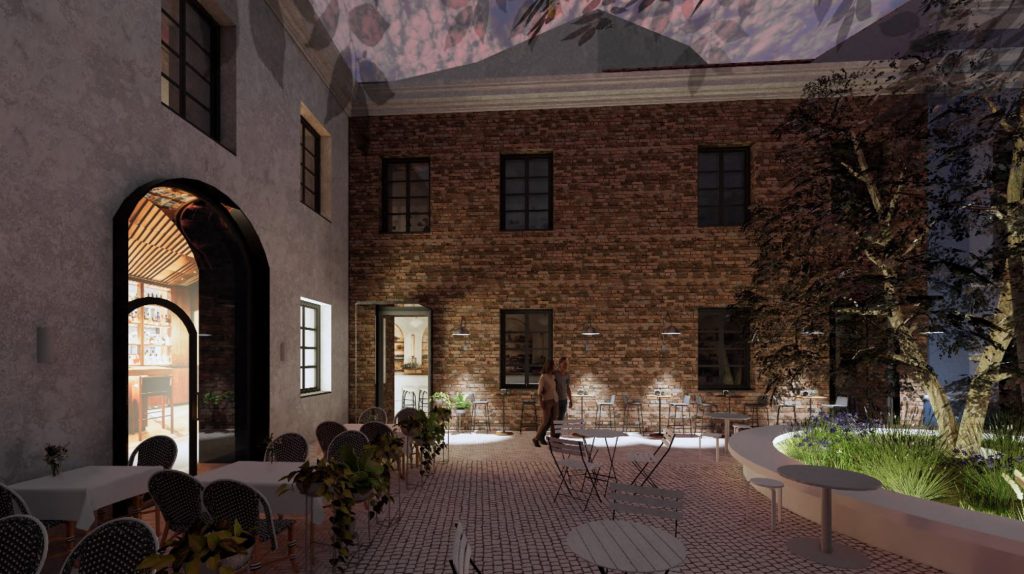 Didžioji g. 36 (Abramavičių rūmai) (Didžioji g. 36) - Food services, Office center - visualization