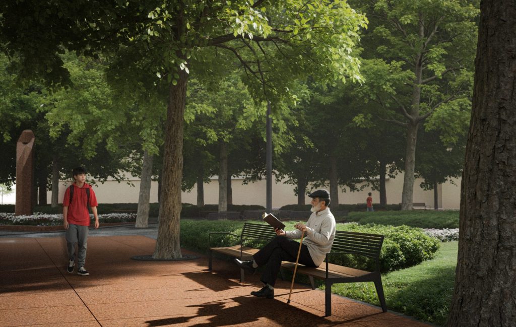 K. Donelaičio aikštės rekonstrukcija (K. Donelaičio a.) - Park - visualization