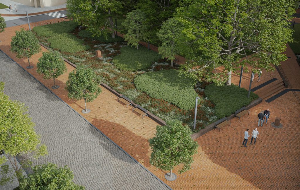 K. Donelaičio aikštės rekonstrukcija (K. Donelaičio a.) - Park - visualization