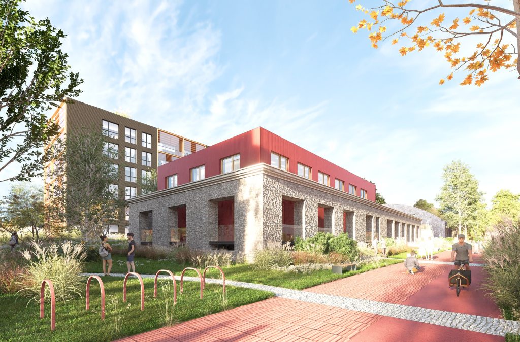 Paevälja kvartal (Paevälja pst 5, 7, 9) - Multi apartment, Office center, Other commercial - visualization