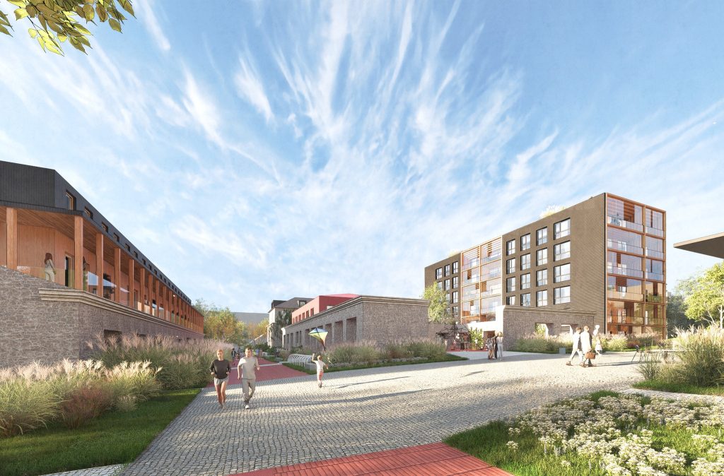 Paevälja kvartal (Paevälja pst 5, 7, 9) - Multi apartment, Office center, Other commercial - visualization