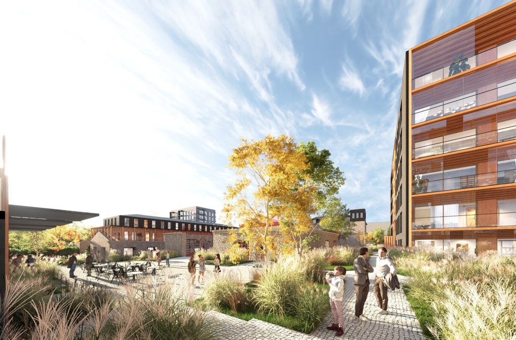 Paevälja kvartal (Paevälja pst 5, 7, 9) - Multi apartment, Office center, Other commercial - visualization