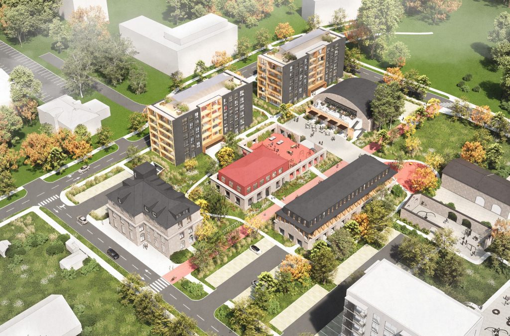 Paevälja kvartal (Paevälja pst 5, 7, 9) - Multi apartment, Office center, Other commercial - visualization