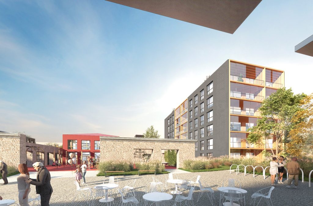 Paevälja kvartal (Paevälja pst 5, 7, 9) - Multi apartment, Office center, Other commercial - visualization