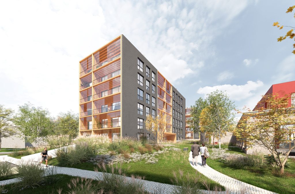 Paevälja kvartal (Paevälja pst 5, 7, 9) - Multi apartment, Office center, Other commercial - visualization