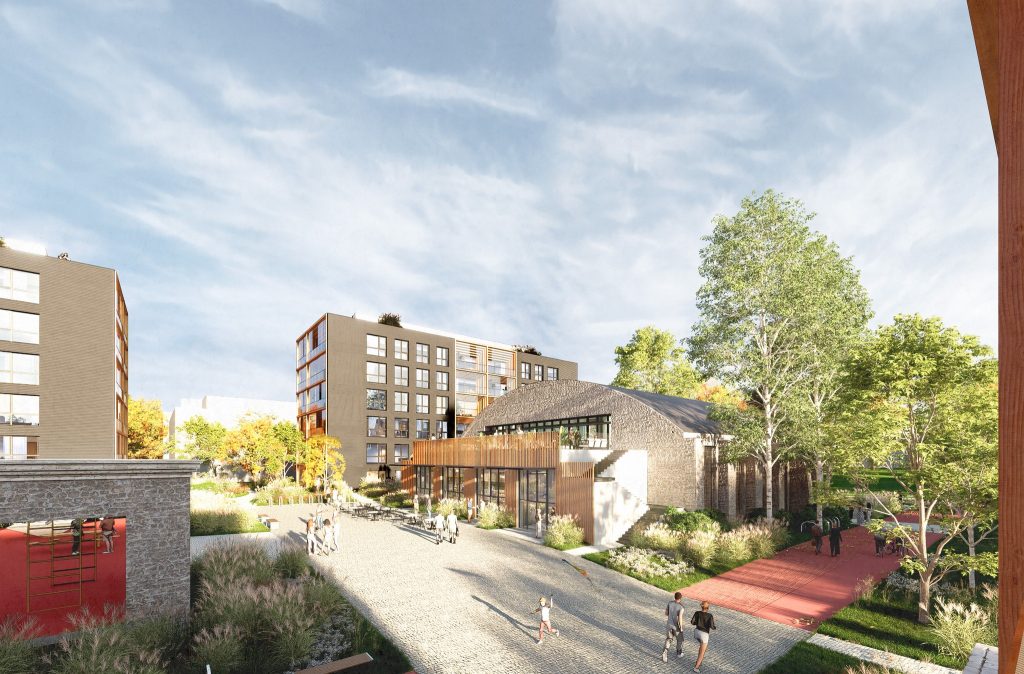 Paevälja kvartal (Paevälja pst 5, 7, 9) - Multi apartment, Office center, Other commercial - visualization