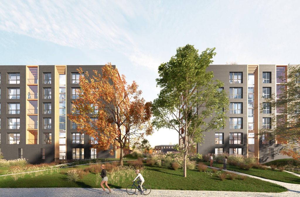 Paevälja kvartal (Paevälja pst 5, 7, 9) - Multi apartment, Office center, Other commercial - visualization