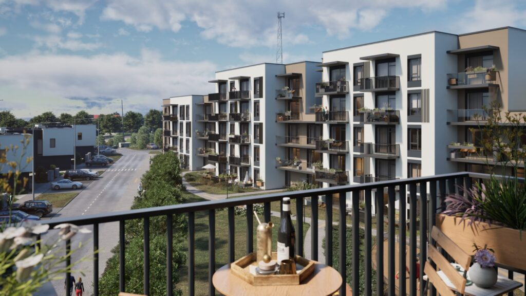 Saulės namai (Pilkalnio g. 5, 7) - Multi apartment - visualization