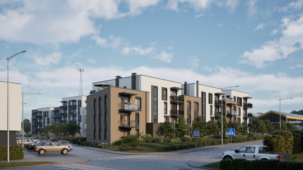 Saulės namai (Pilkalnio g. 5, 7) - Multi apartment - visualization