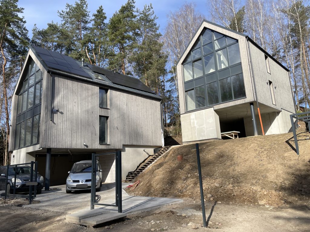 Pupojų g. 32, 34 (Pupojų g. 32, 34) - Privačių namų kvartalas - statybų nuotraukos