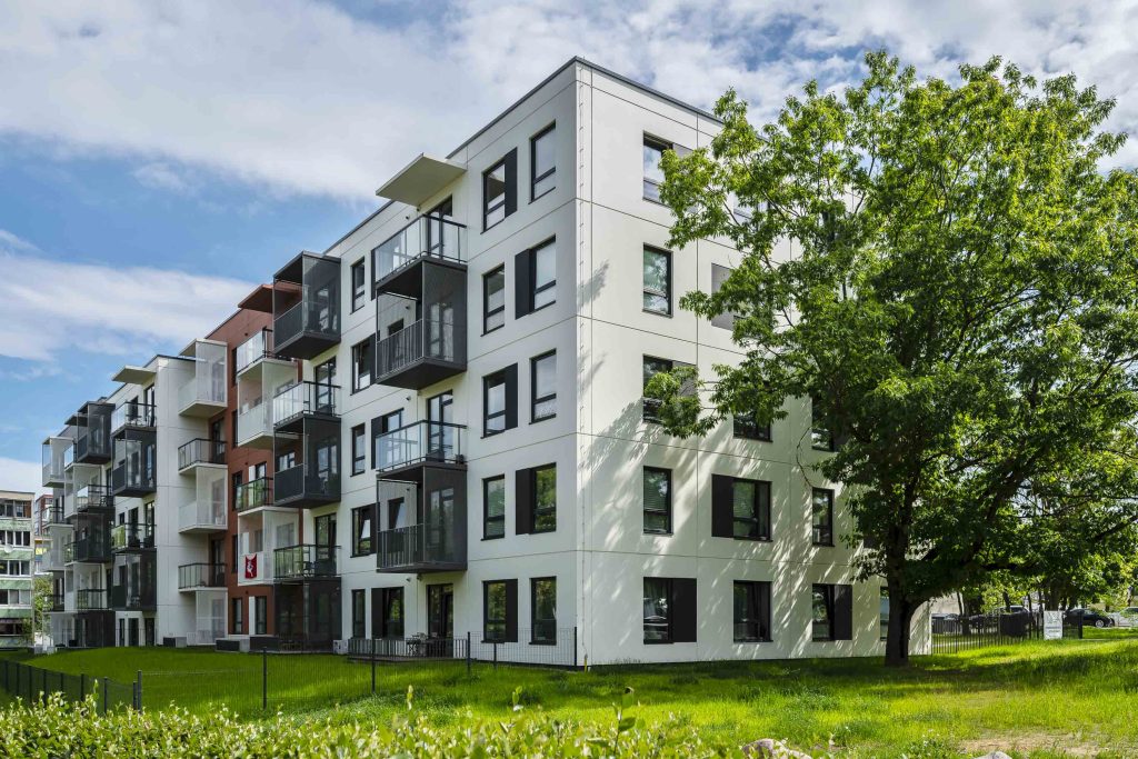 Karoliniškių namai 1 etapas (Sausio 13-osios g. 31) - Hotel, Multi apartment - construction photos