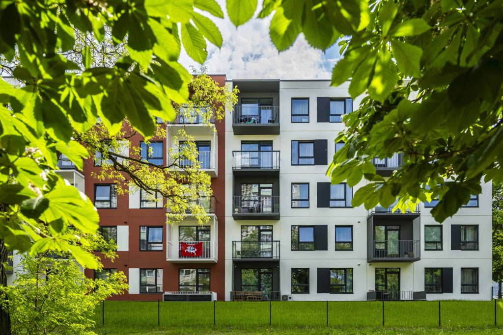 Karoliniškių namai 1 etapas (Sausio 13-osios g. 31) - Hotel, Multi apartment - construction photos