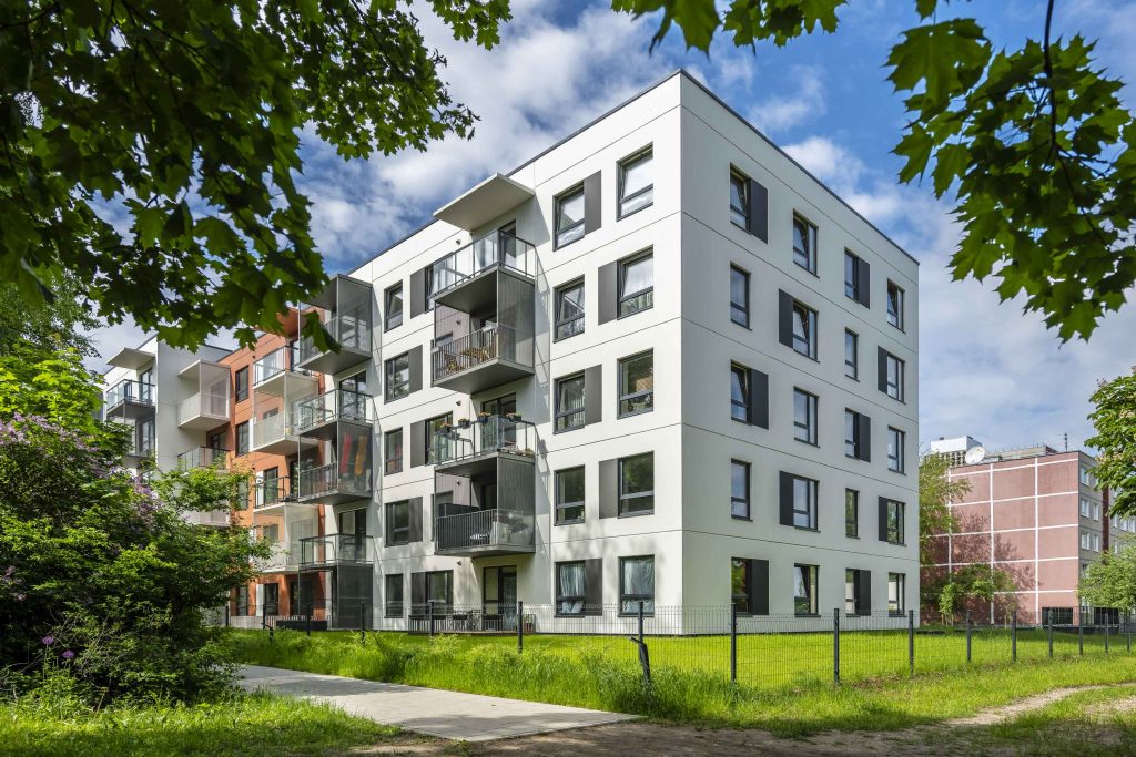 Karoliniškių namai 1 etapas (Sausio 13-osios g. 31) - Hotel, Multi apartment - construction photos