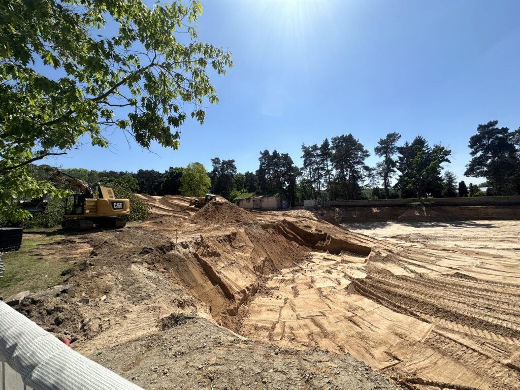 Baseinas Vaidoto g. (Vaidoto g. 11) - Sports arena - construction photos